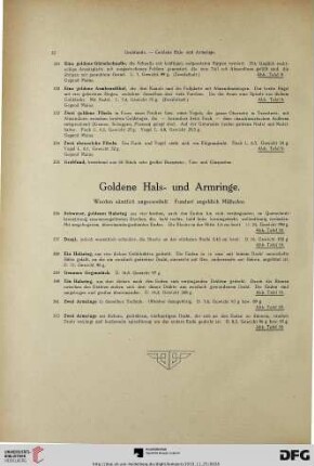 Goldene Hals- und Armringe (Nr. 336-342)