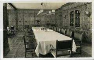 Speisesaal in Hitlers Haus Wachenfeld am Obersalzberg