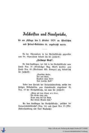 Inschriften und Sinnsprüche, ...