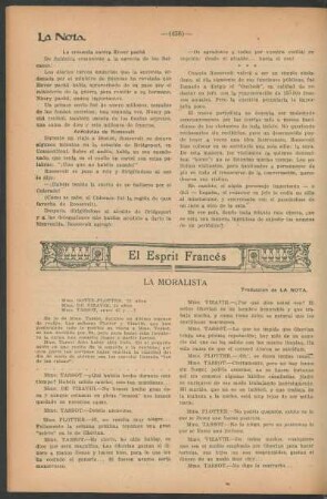 El esprit francés : La moralista