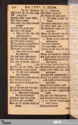 [71. bis 80. Psalm]