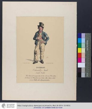 Beckmann als Eckensteher Nante in Nante's Verhör / n. d. Natur gezeichne[t] v. J. Schoppe