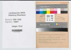 Entnazifizierung Emil Jaeger, geb. 06.04.1909 (Zollsekretaer)
