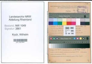 Entnazifizierung Wilhelm Koch , geb. 08.11.1895 (Verwaltungsangestellter)