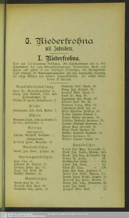 G. Niederfrohna mit Jahnshorn