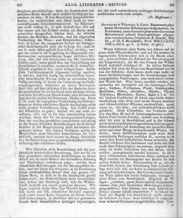 Steudel, E. G. ; Hochstetter, C. F.: Enumeratio plantarum Germaniae Helvetiaeque indigenarum, seu prodromus, quem synopsin plantarum Germaniae Helvetiaeque edituri botanophilisque adjuvandam commendantes. Stuttgart, Tübingen: Cotta 1826