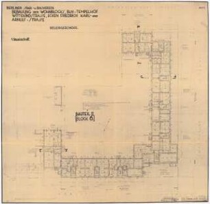 Siedlung Attilahöhe, Berlin-Tempelhof: Wittekindstraße 78-80, Arnulfstraße 63-67, Totilastraße 25-29: Grundriss Keller