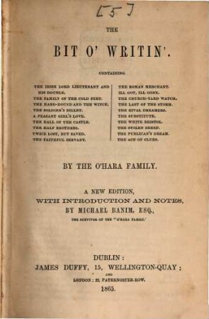 The Bit O'Writin'