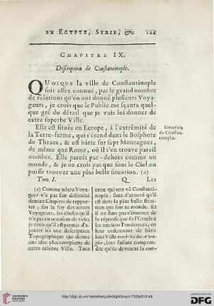 Chapitre IX: Description de Constantinople