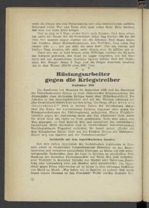 Rüstungsarbeiter gegen die Kriegstreiber