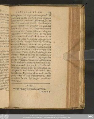 LXIIII. An Hypotheticus syllogismus sit syllogismus?