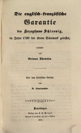 Antischleswigholsteinische Fragmente, 4. 1848