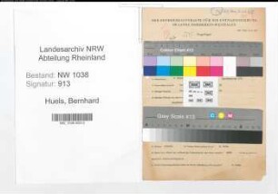 Entnazifizierung Bernhard Huels , geb. 07.10.1904 (Fabrikant)