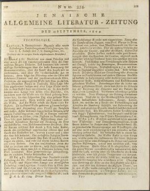Num. 224. Den 18. Sept. 1804