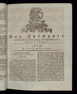 No. 38 - 28. März 1822