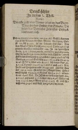 Druck-fehler in diesem I. Theil