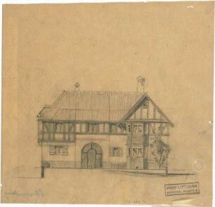 Littmann, Max; München; Wohnhäuser - Haus in Obergiesing (Ansicht)