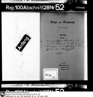 Beschwerde der Ritterschaft wegen unterlassener Bestellung des von Dincklage zu Campe zum Landtag