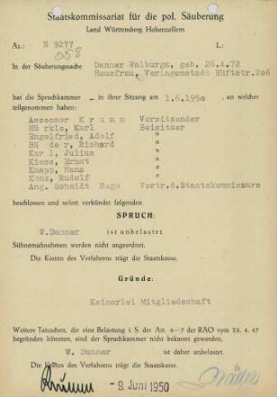Danner, Walburga