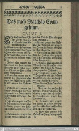Das nach Matthäo Evangelium