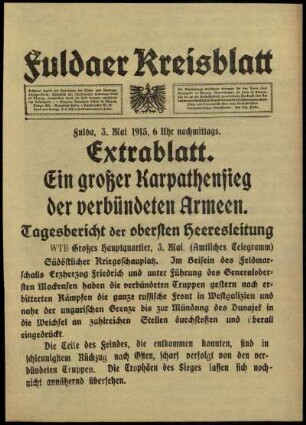 Ausgabe vom Montag, den 03. Mai 1915.