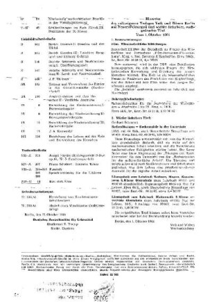 Hinweise des volkseigenen Verlages Volk und Wissen Berlin auf Neuerscheinungen und wieder lieferbare, nachgedruckte Titel : vom 1. Oktober 1964