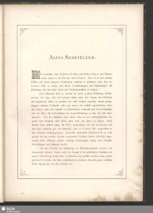 Alois Senefelder