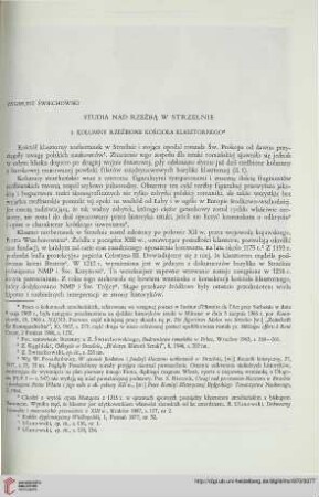 8: Studia nad rzeźbą w Strzelnie