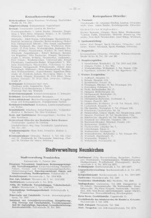 Stadtverwaltung Neunkirchen