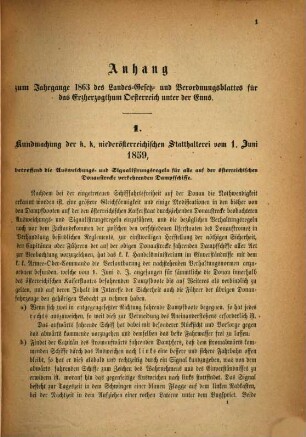 Landes-Gesetz- und Verordnungsblatt für Österreich unter der Enns. 1863, 1863