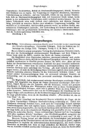 57-64, V. Besprechungen