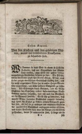 Erstes Kapitel - Viertes Kapitel.