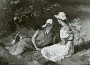 Zwei Frauen im Grünen