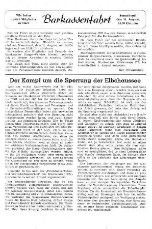 Der Kampf um die Sperrung der Elbchaussee