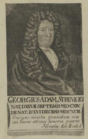 Bildnis des Georgius Adamus Struve