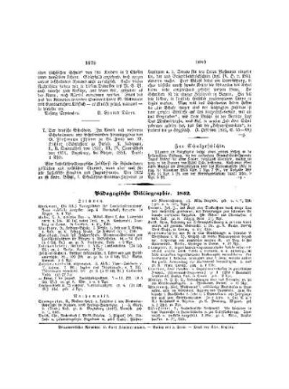 Pädagogische Bibliographie : 1852