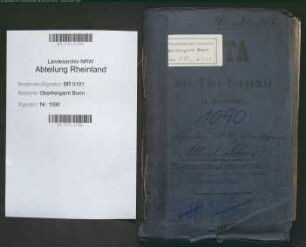 Theis, Albert geb. 14.08.1872; Bergreferendar; Prüfungsakte und Personalakte