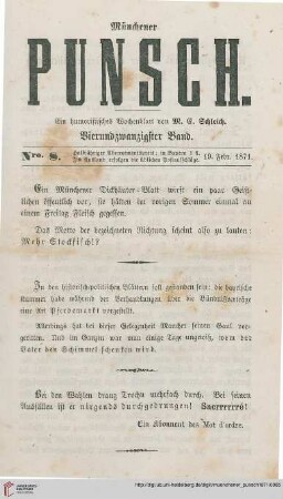 Nro. 8 (19. Februar 1871)