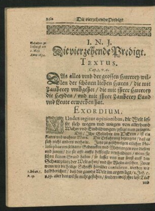 Die vierzehende Predigt.