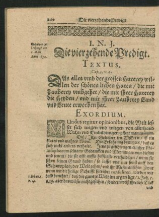 Die vierzehende Predigt.