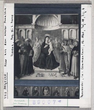 Fra Angelico: Madonna mit Heiligen, Altar aus dem Kloster Annalena. Florenz, San Marco