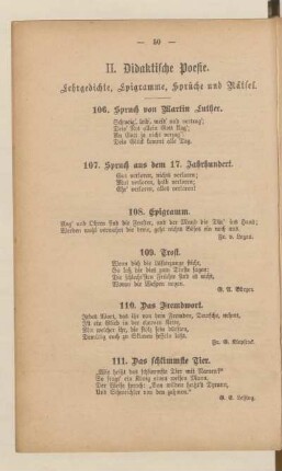 II. Didaktische Poesie