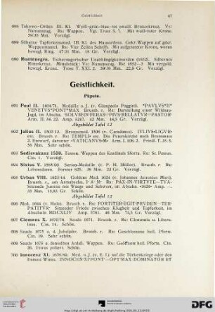 Geistlichkeit (Nr. 691-898)