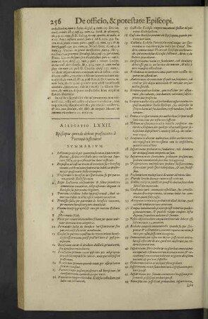 Allegatio LXXII. - LXXIII.