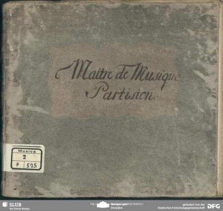 Le Maître de musique - Mus.2-F-525