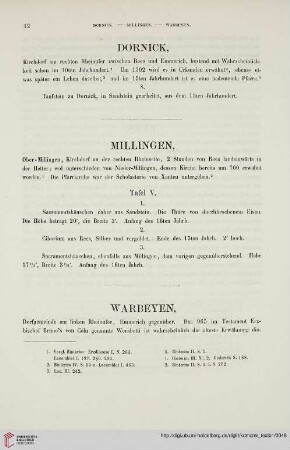 [Dornick, Millingen, Warbeyen, Hüsberden]