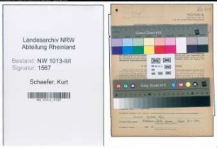 Entnazifizierung Kurt Schaefer , geb. 03.06.1909 (Ingenieur)