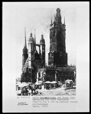 Marktkirche und Roter Turm