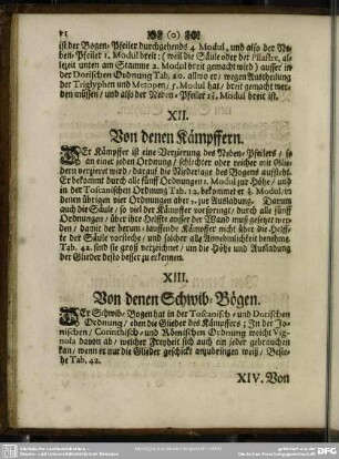 XIII. Von denen Schwib-Bögen
