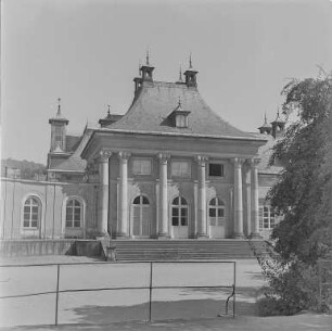 Pillnitz : Dresden-Pillnitz. Schloss Pillnitz. Neues Palais, Süd-West-Ansicht